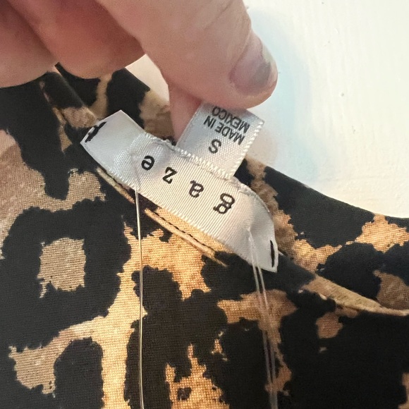 Small leopard cheetah snakeskin bodysuits spaghettis straps EUC nwt gaze lot two - Picture 4 of 12